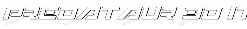Predataur 3D Italic字体转换